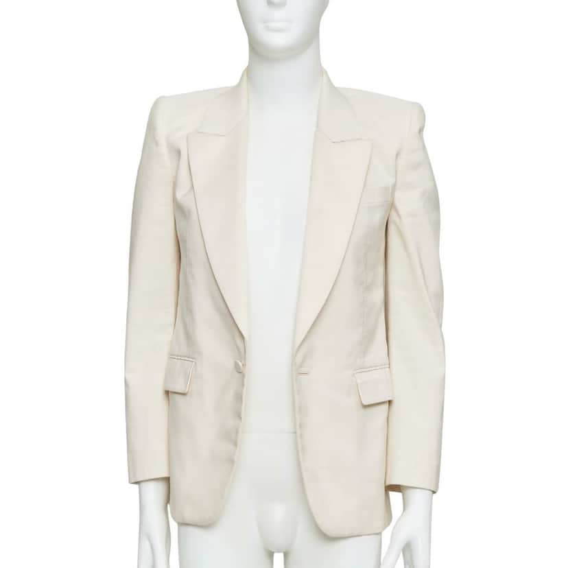 Saint Laurent Product Beige Silk Good condition - Front View