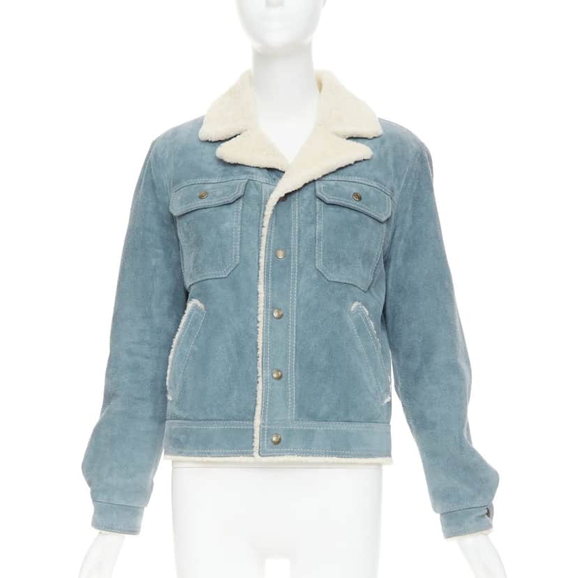 Saint Laurent Product Blue Suede Fair condition - Front View