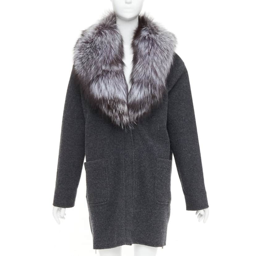 Michael Kors Product Grey Fur Very good condition - Front View