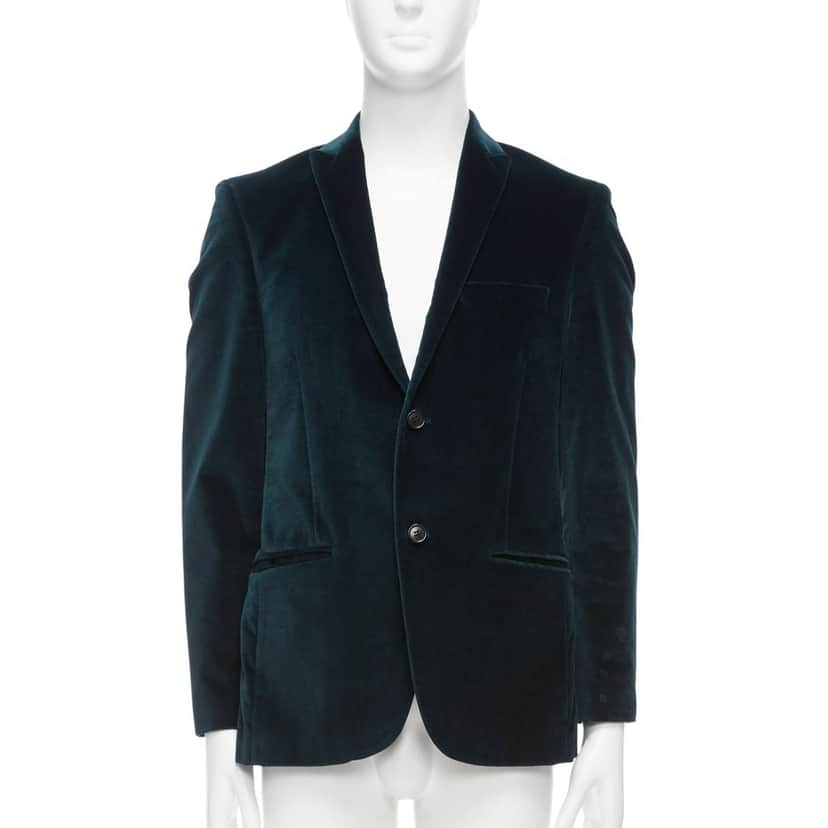 Kenzo Velvet Fit Blazer Green Velvet Good condition - Front View
