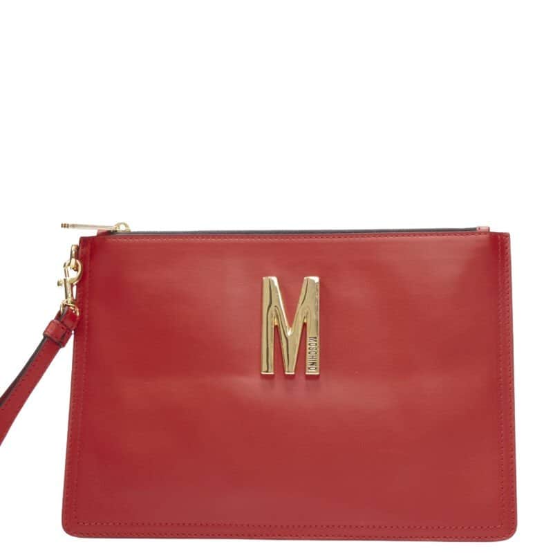 Moschino Vegetable Moon Bag Red Leather Very good condition - Front View