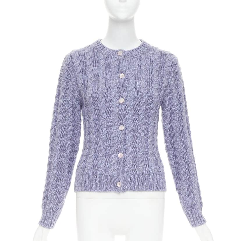 Miu Miu MMF8201330F0230 Purple Cashmere Very good condition - Front View