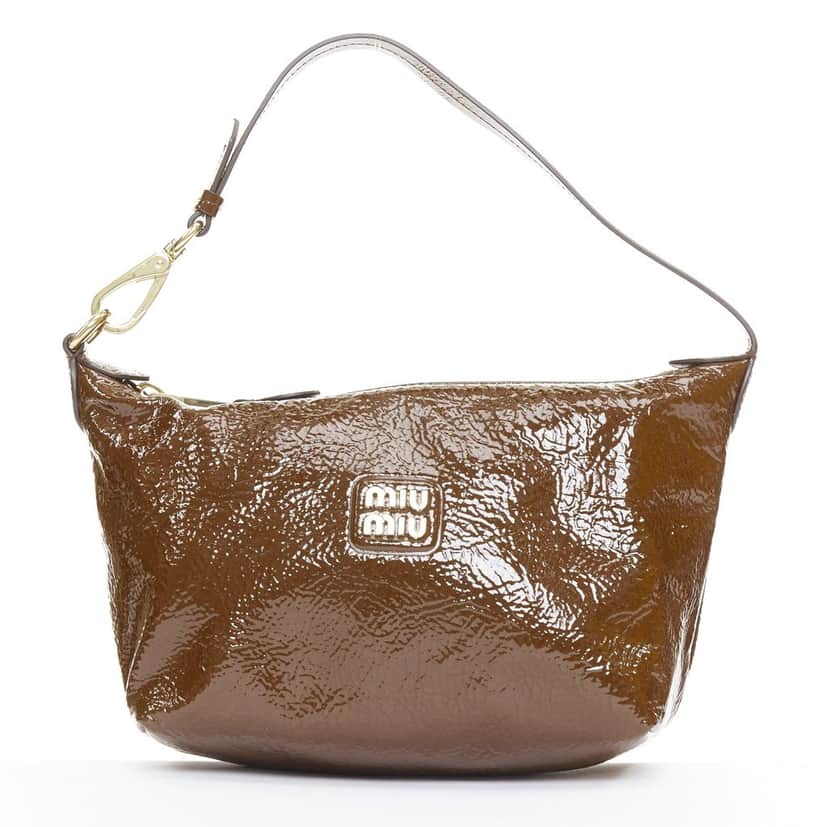 Miu Miu Naplak Brown Leather Very good condition - Front View