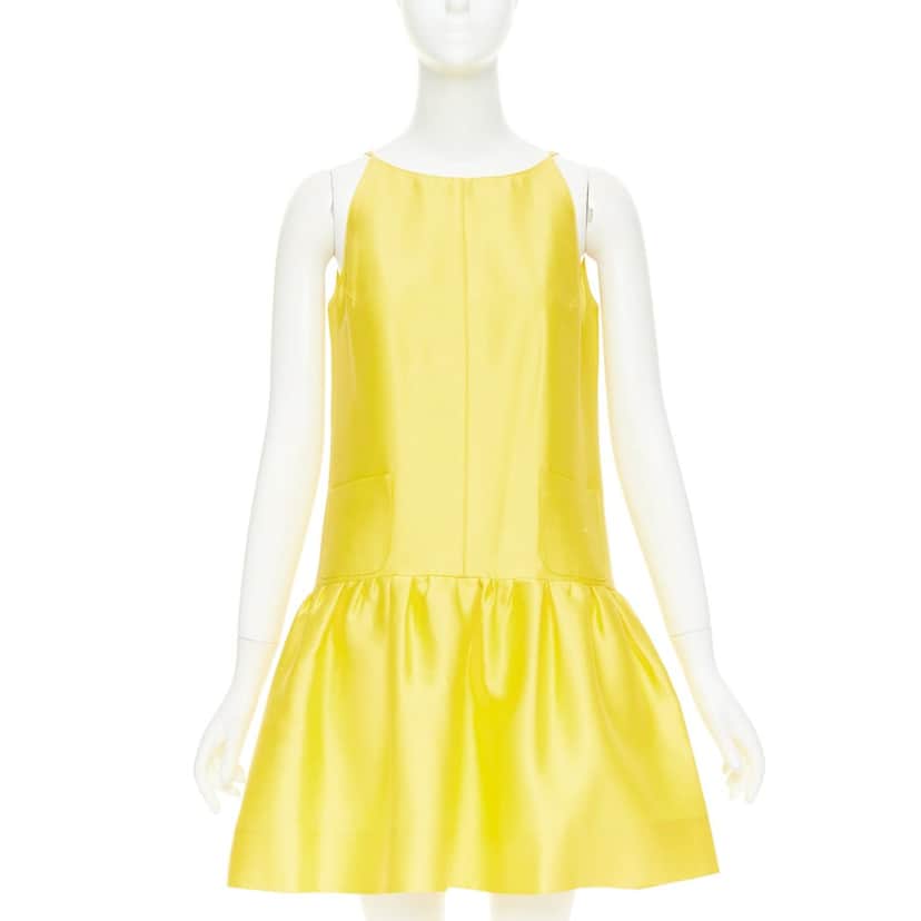Oscar de la Renta Product Yellow Cotton Fair condition - Front View