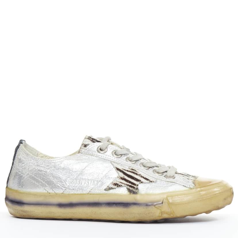 Golden Goose May Grey Leather Good condition - Front View