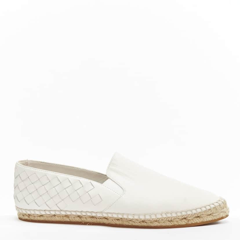 Bottega Veneta Blue Leather Espadrilles White Leather Fair condition - Front View