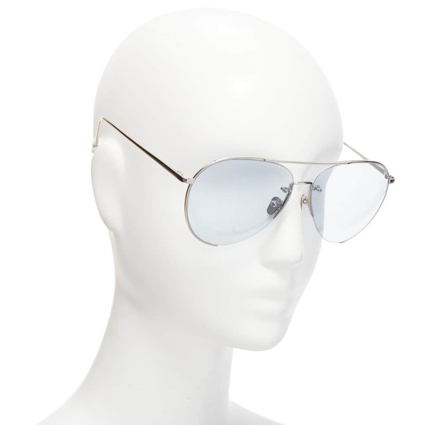 Linda Farrow LFL624/6 Silver Metal Very good condition - Front View