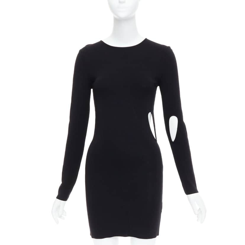 Rohe Cut Out Dress Black Viscose Never worn - Front View
