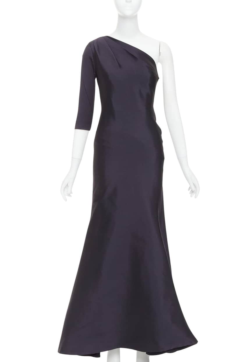 Oscar de la Renta Product Navy Silk Very good condition - Front View