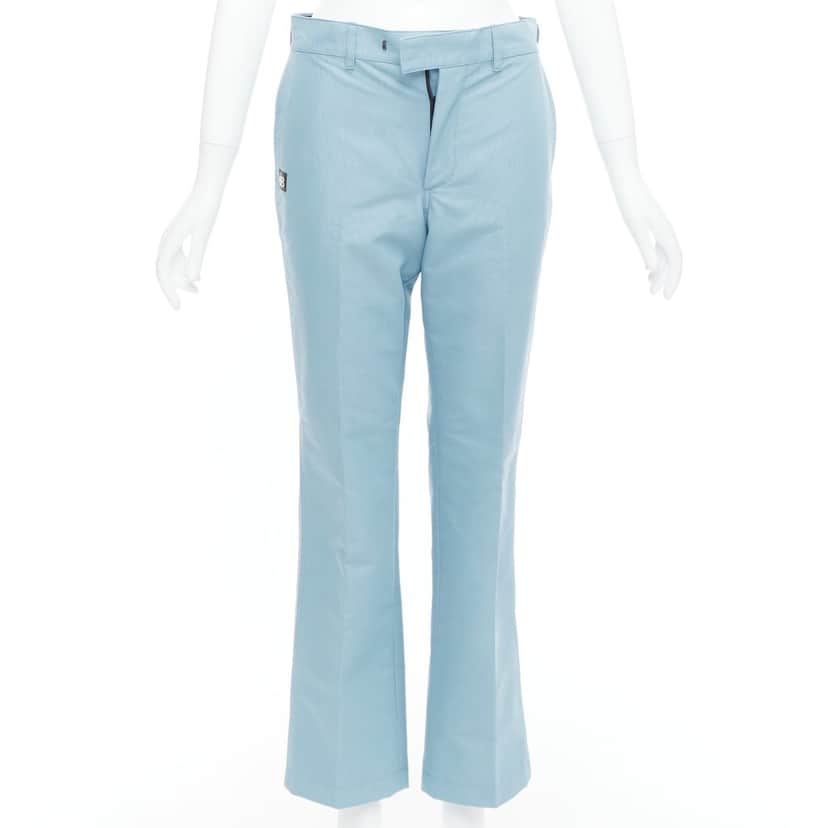 Balenciaga Logo Tapered Pants Blue Polyamide Never worn - Front View