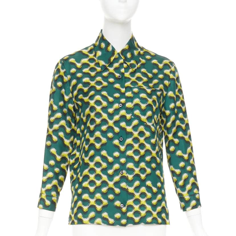 Prada Product Green Silk Very good condition - Front View