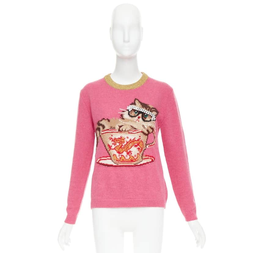 Gucci Product Pink Wool Very good condition - Front View