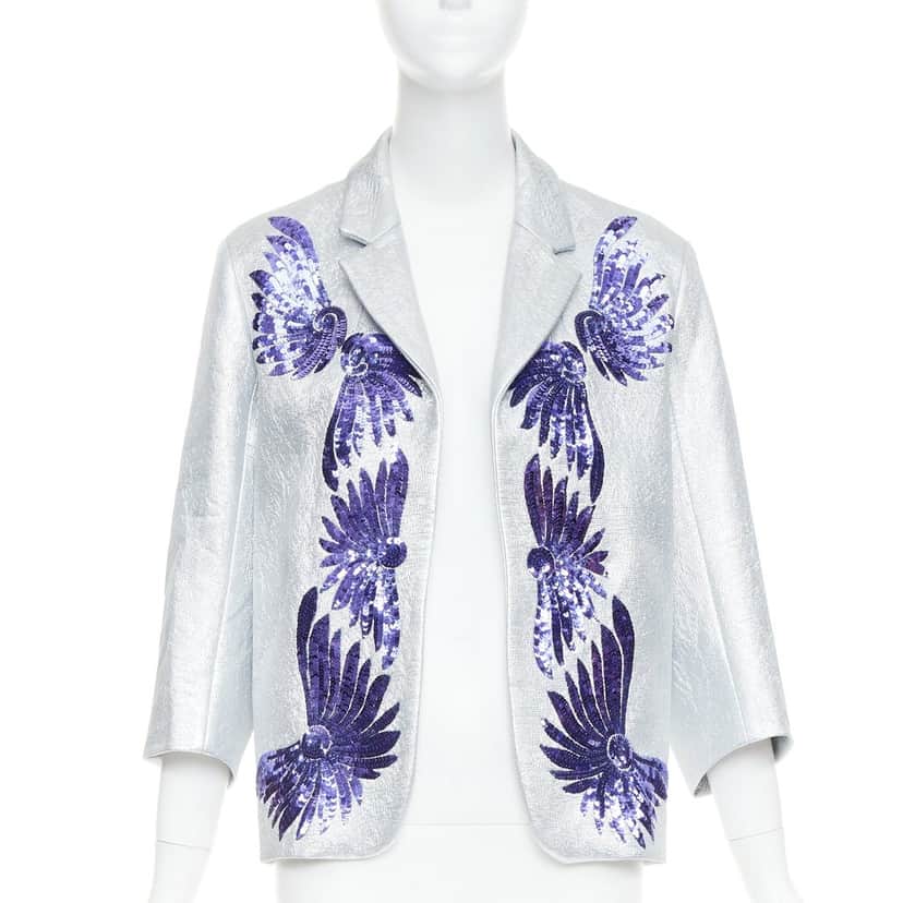 Dries Van Noten Product Silver Viscose Very good condition - Front View