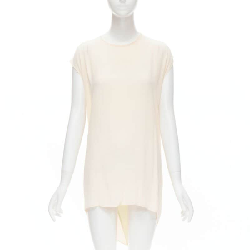 The Row Silk Modal Vest Beige Silk Never worn - Front View