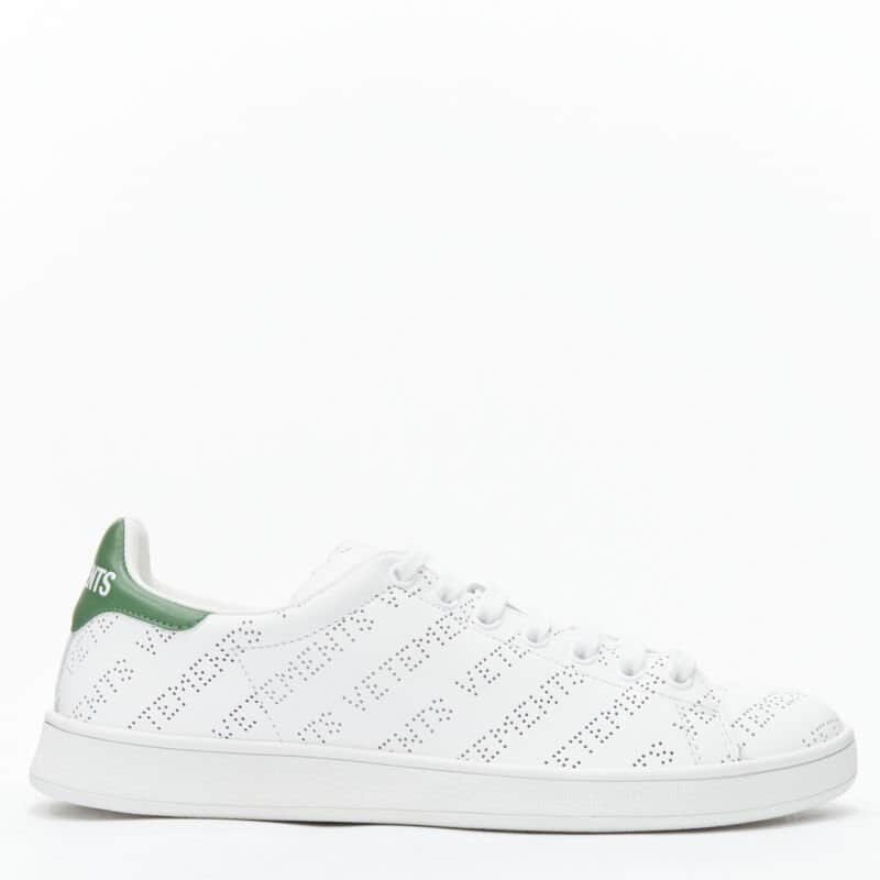 Vetements Perforated Leather Sneakers White Leather Never worn - Front View