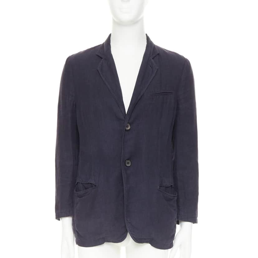 Giorgio Armani Product Navy Linen Fair condition - Front View