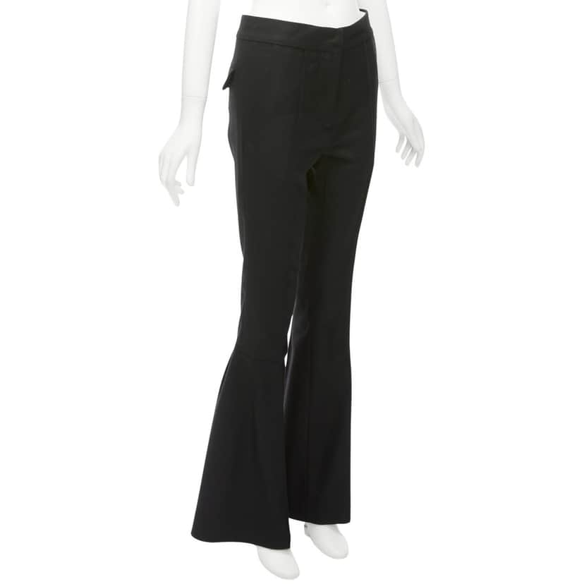 Marni Flared Dress Pants Black Wool Very good condition - Front View