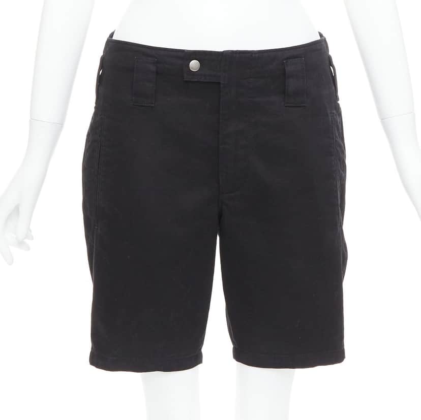 Saint Laurent Floral Capri Shorts Black Cotton Good condition - Front View