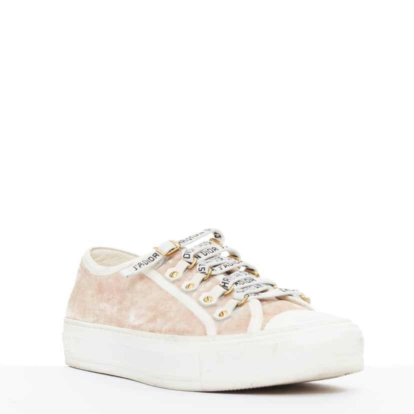 Dior WalknDior Pink Velvet Good condition - Front View