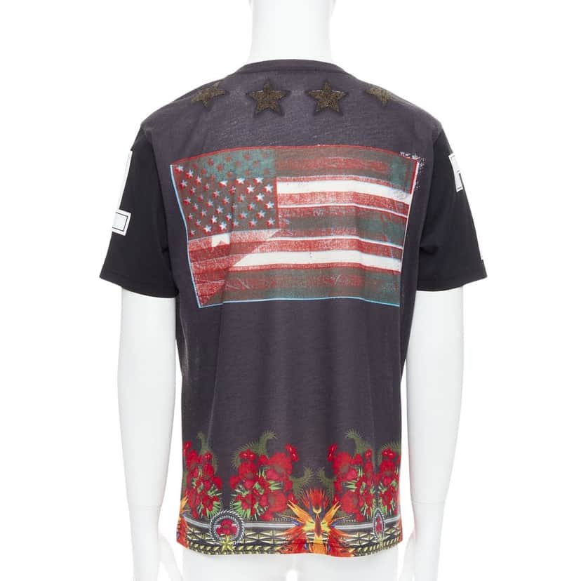 Givenchy Star Applique Shirt Black Polyester Very good condition - Front View