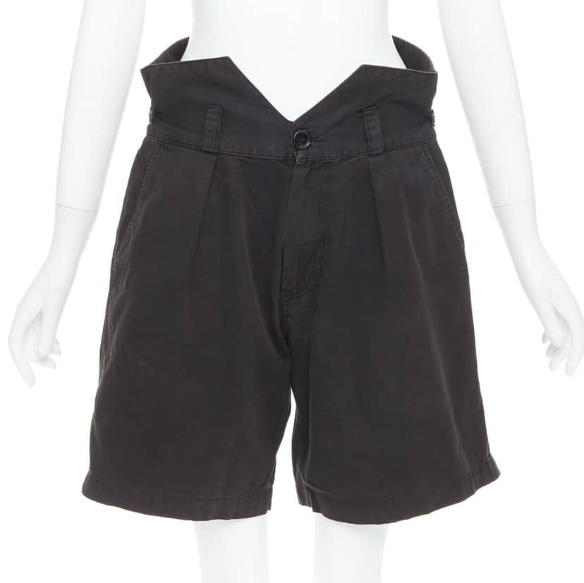 Raf Simons Baroque Print Shorts Black Cotton Fair condition - Front View