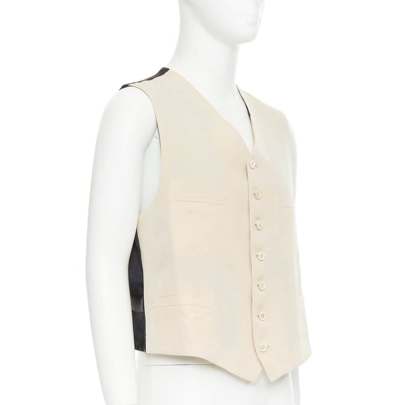 Yohji Yamamoto Product Beige Wool Fair condition - Front View