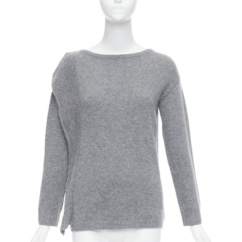 Prada Asymmetric Panel Sweater Grey Fair condition - Front View
