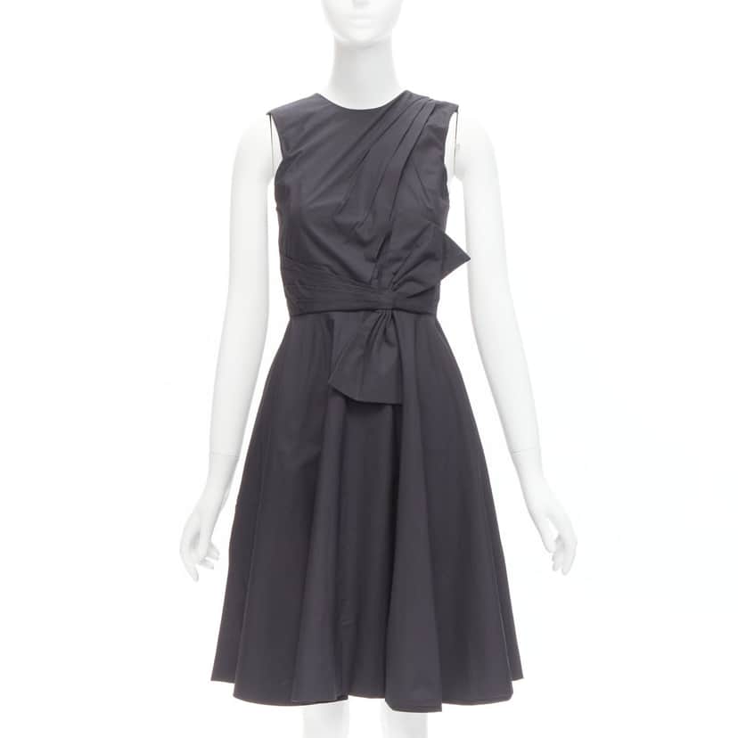 Prabal Gurung Striped Knot Tunic Black Cotton Never worn - Front View