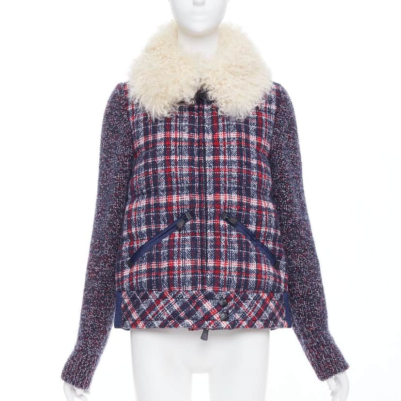 Moncler Soleil Blue Tweed Very good condition - Front View