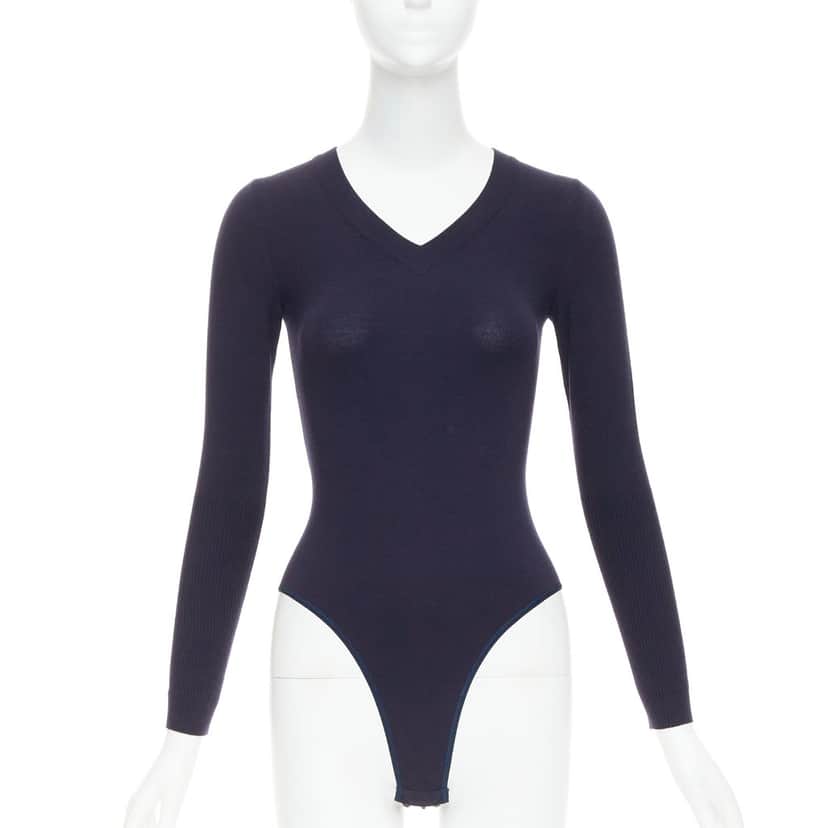 Alaia Product Navy Wool Very good condition - Front View