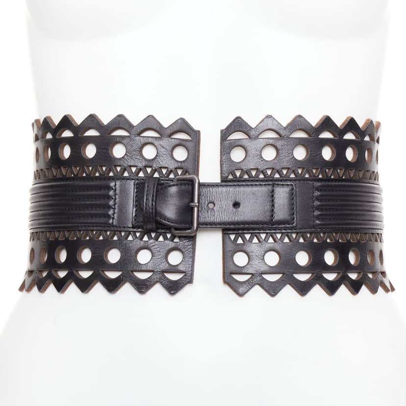 Alaia Product Black Leather Very good condition - Front View