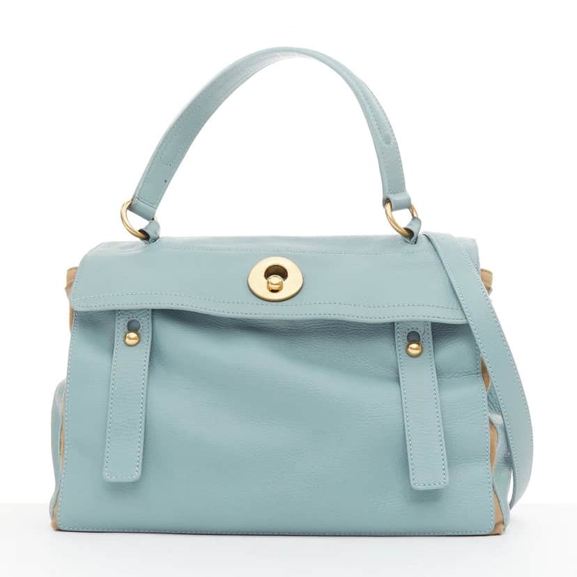 Yves Saint Laurent Muse 2 Blue Leather Good condition - Front View