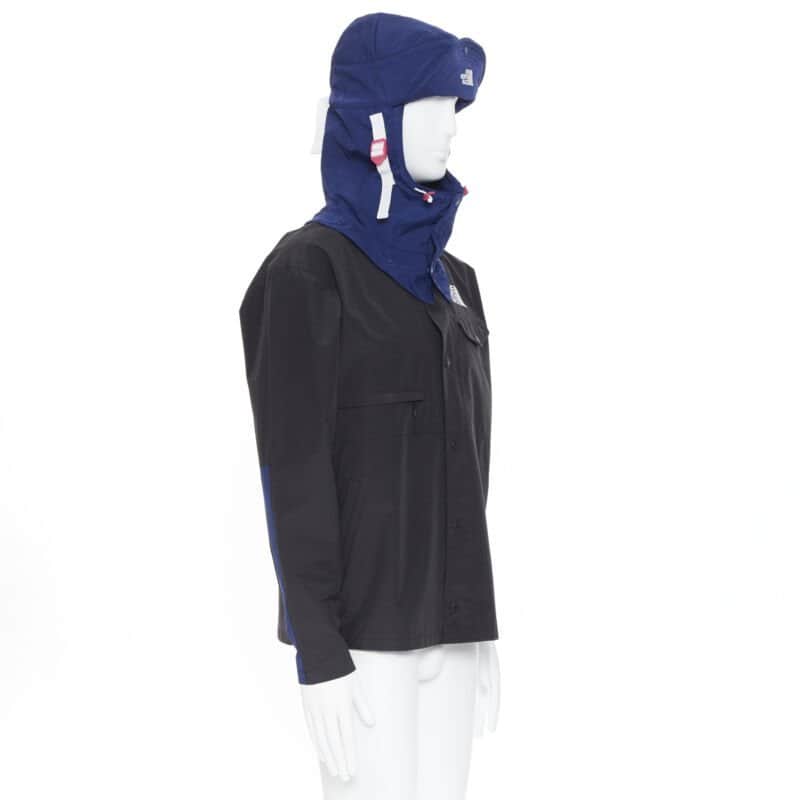 The North Face Blue Duty Jacket Black Cotton Never worn, with tag - Front View