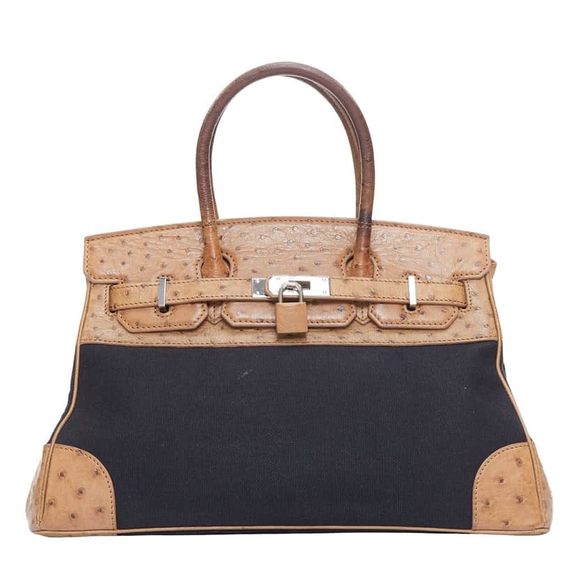 NON SIGNE / UNSIGNED Product Brown Leather Fair condition - Front View