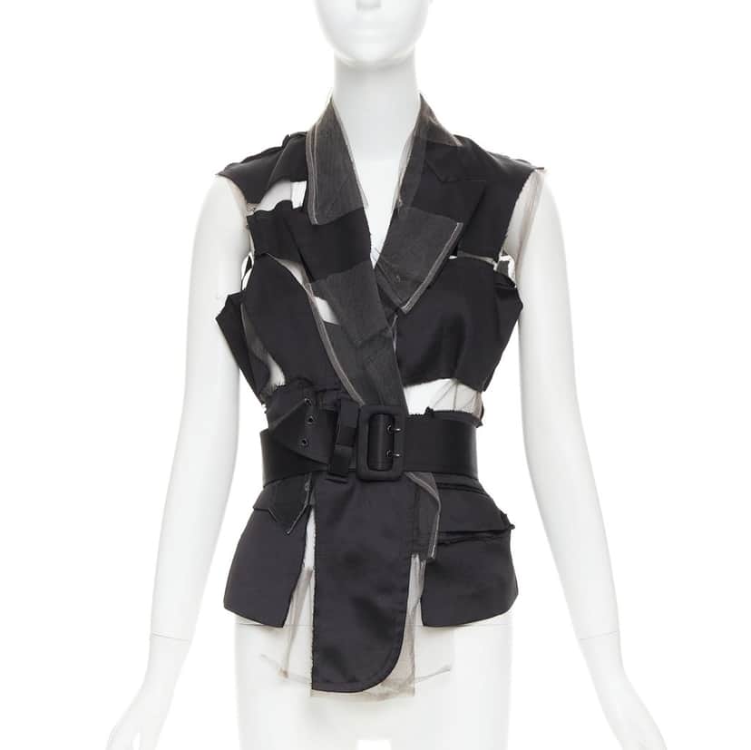 Comme Des Garcons Product Black Silk Good condition - Front View