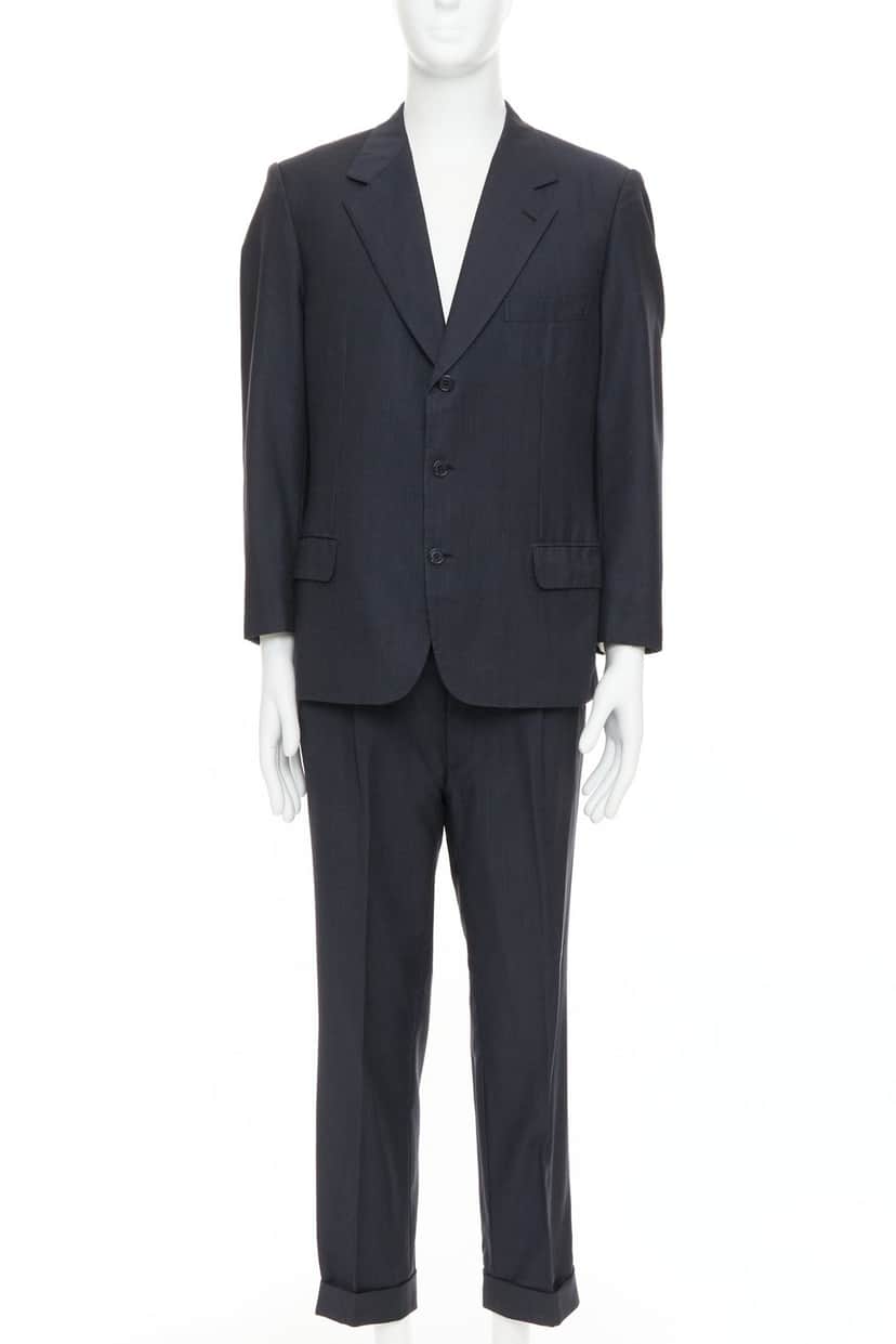 Brioni Cesare Navy Wool Fair condition - Front View