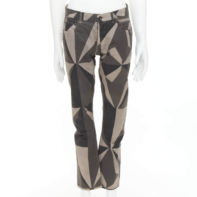 Rick Owens Island Geometric Detroit Khaki Cotton Fair condition - Front View