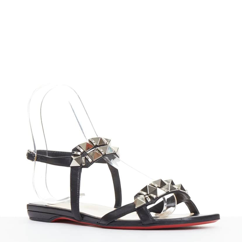 Christian Louboutin Galerietta Black Leather Good condition - Front View