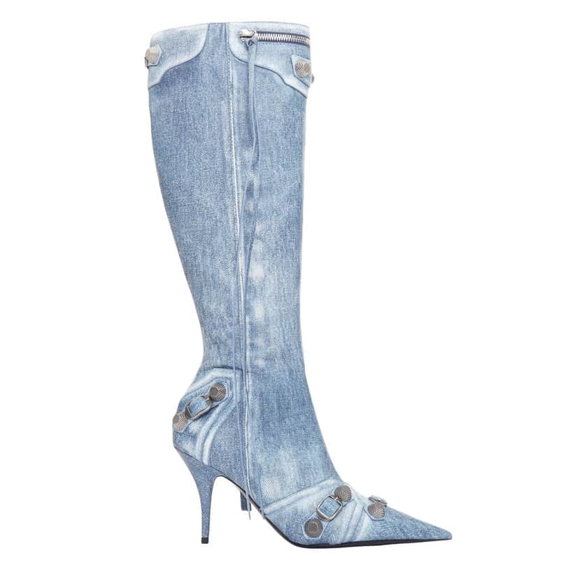 Balenciaga Cagole Blue Leather Very good condition - Front View