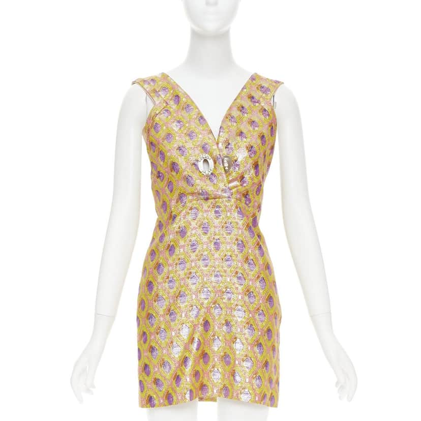 Miu Miu Product Yellow Silk Fair condition - Front View