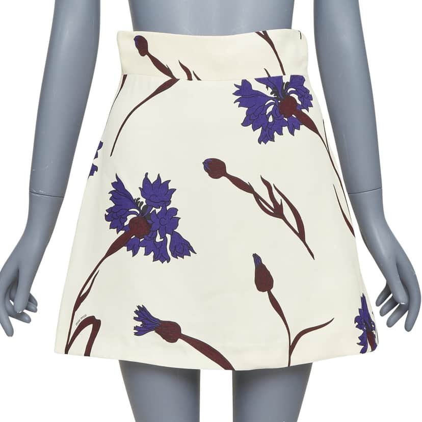 Miu Miu Product Ecru Viscose Very good condition - Front View