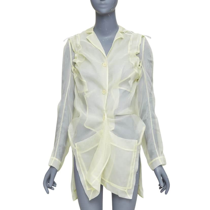 Cecilie Bahnsen Jaughna Yellow Silk Very good condition - Front View