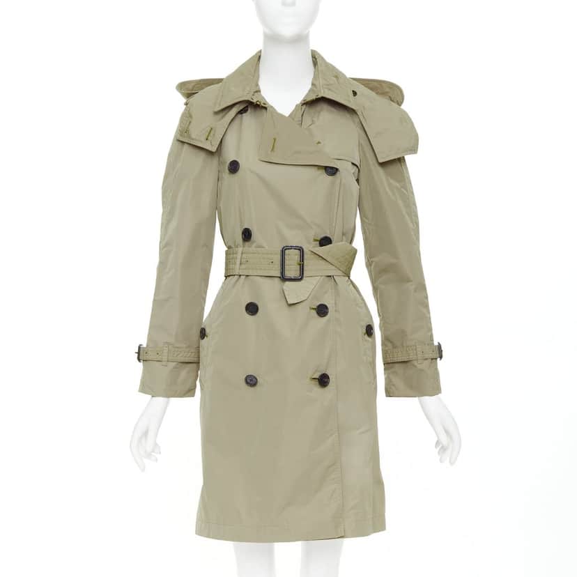 Burberry Coat Beige Polyester Very good condition - Front View