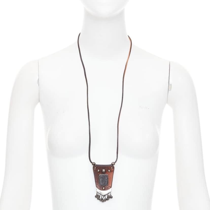 Saint Laurent Product Brown Leather Very good condition - Front View