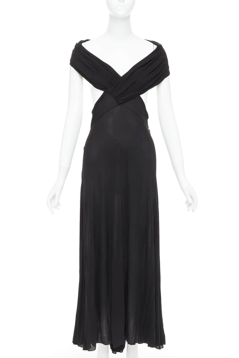 Saint Laurent Dress Black Viscose Never worn, with tag - Front View
