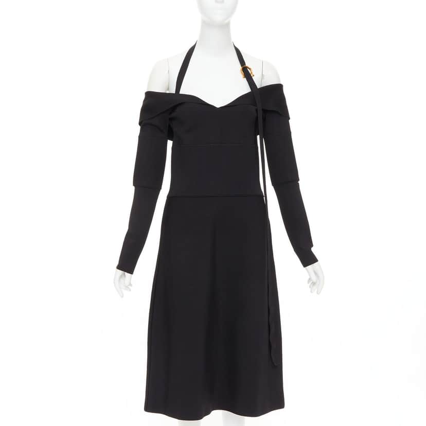 Ferragamo Dress Black Viscose Very good condition - Front View