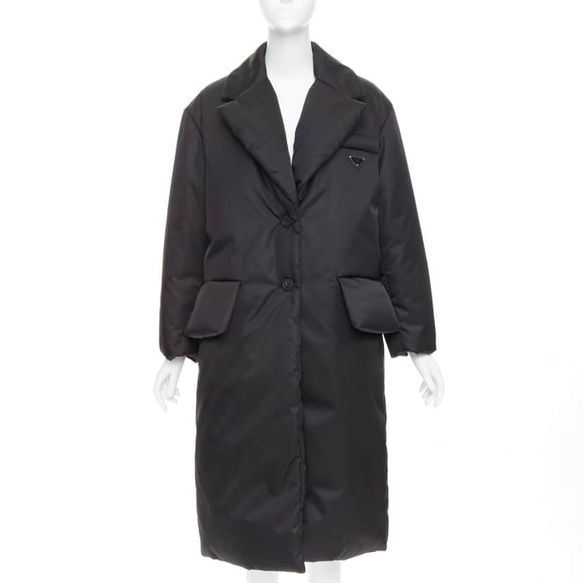 Prada Coat Black Never worn, with tag - Front View