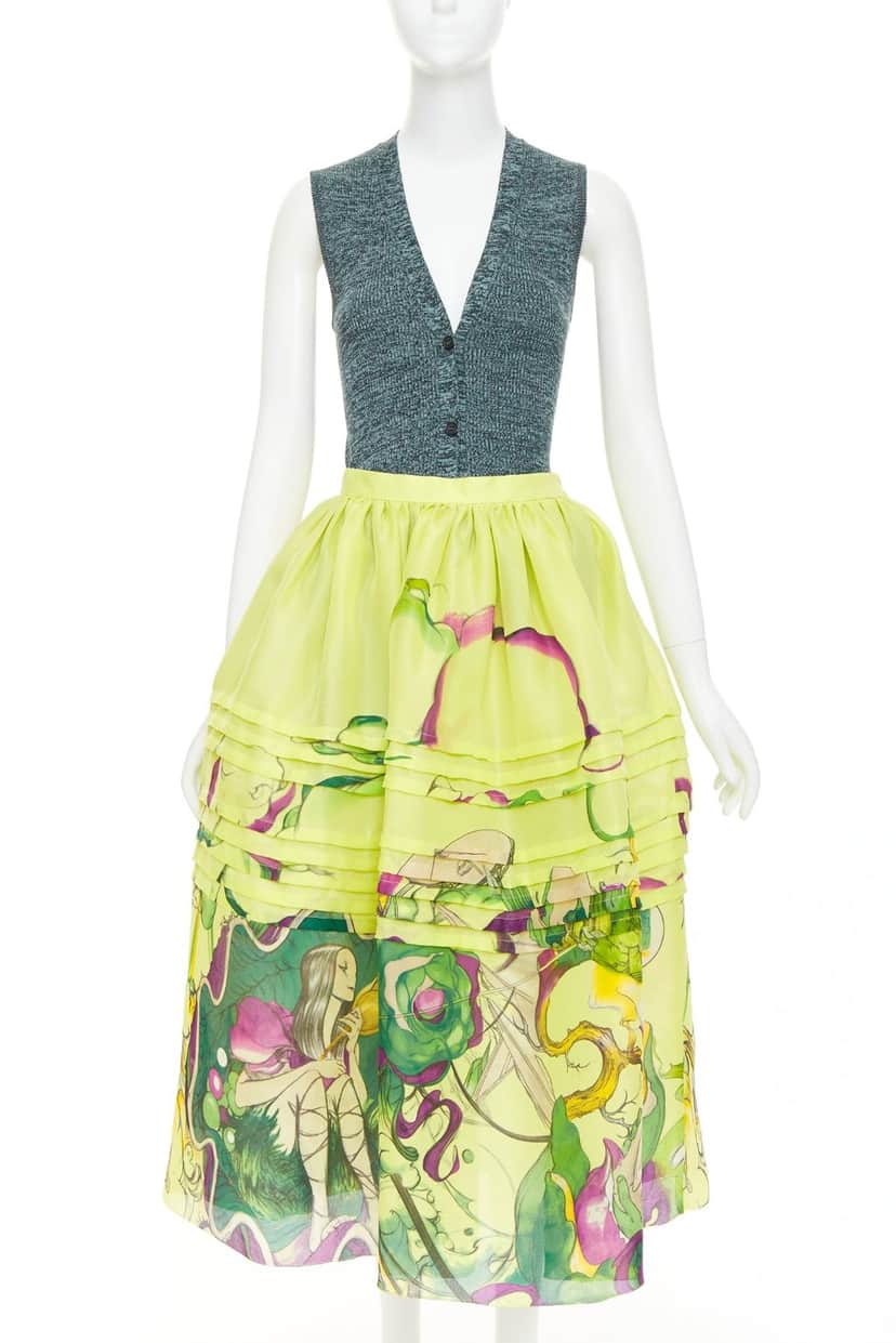 Prada Dress Green Silk Very good condition - Front View