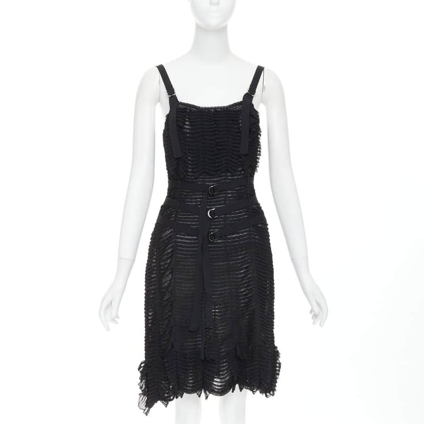 Dior Dress Black Viscose Very good condition - Front View