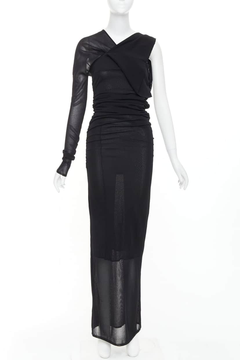 Saint Laurent Dress Black Viscose Never worn, with tag - Front View